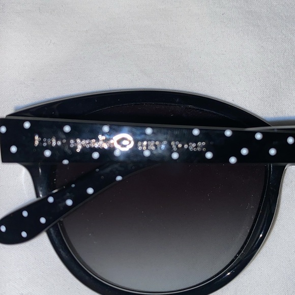 Kate Spade Amalia/s Black and Polka Dot Arms Sunglasses w/ BR Marimekko Case - Picture 4 of 15